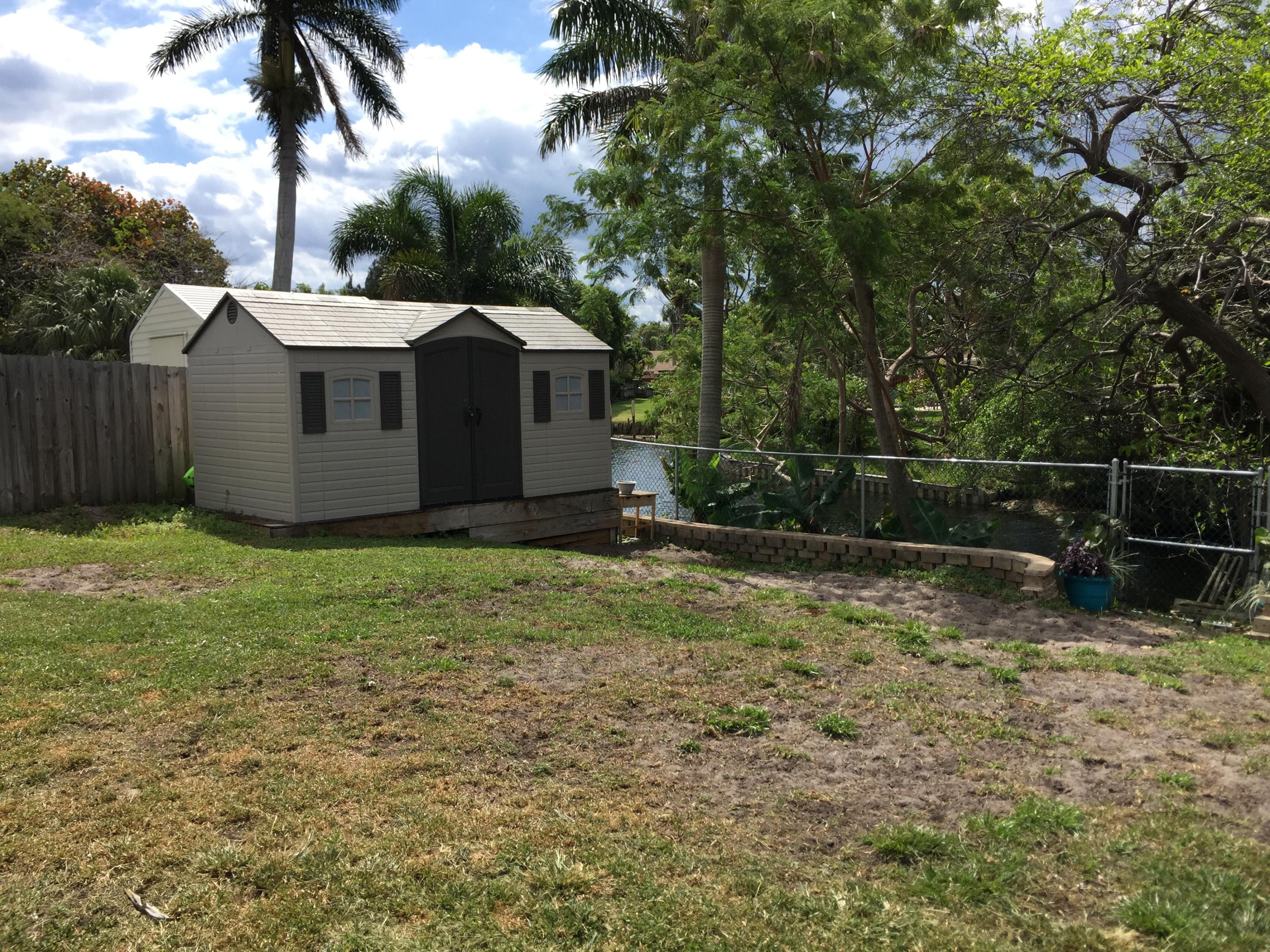 1030 Old Boynton Road Boynton Beach, FL 33426 - Photo 18 of 30 backyard and view on navigable canal