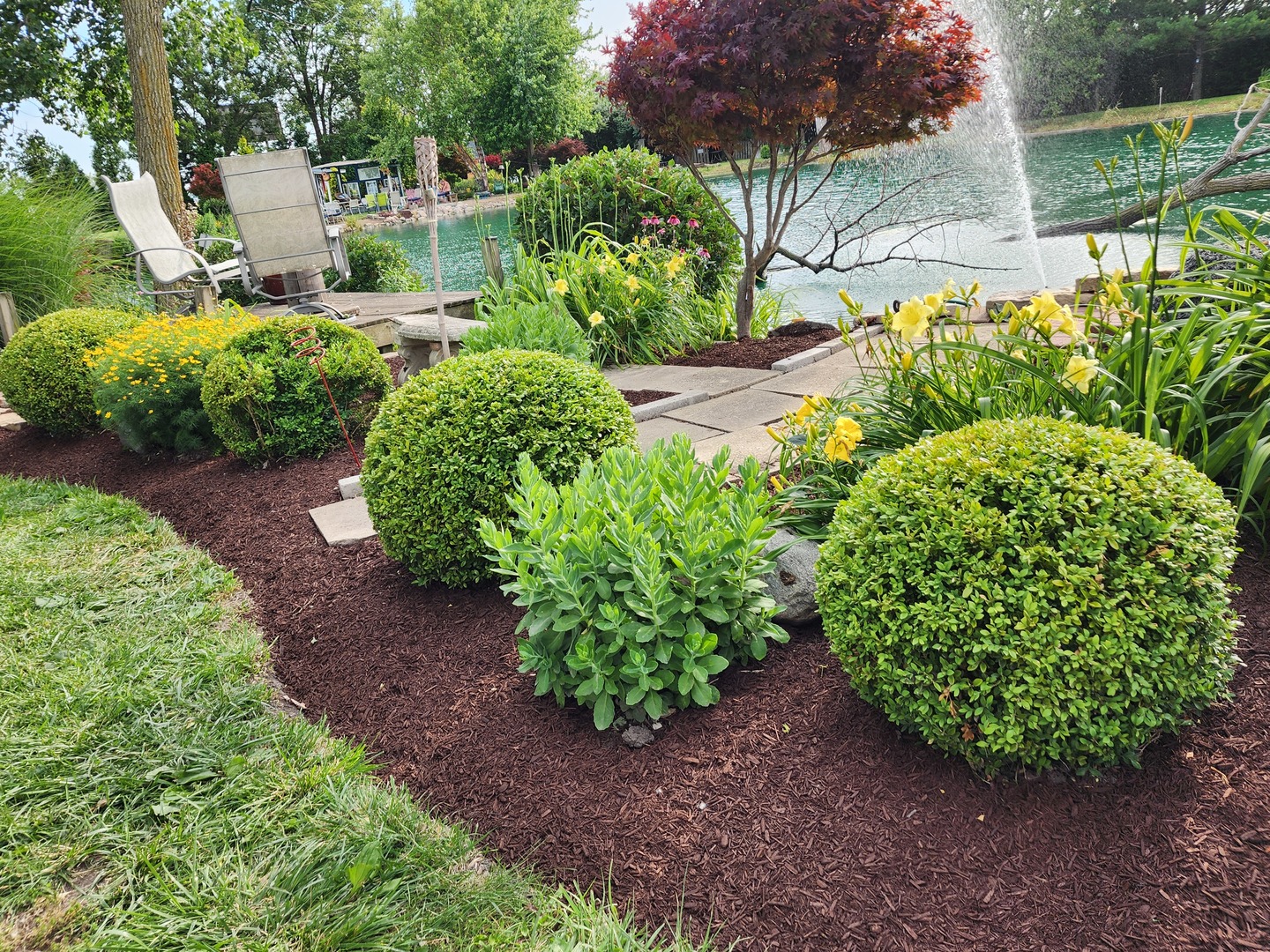 860 East 1100 Road Champaign, IL 61822 - Photo 26 of 60 a view of a garden with plants