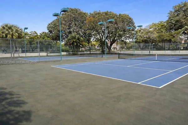 a view of a tennis court