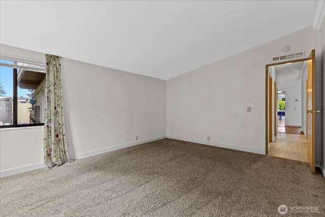 a view of an empty room