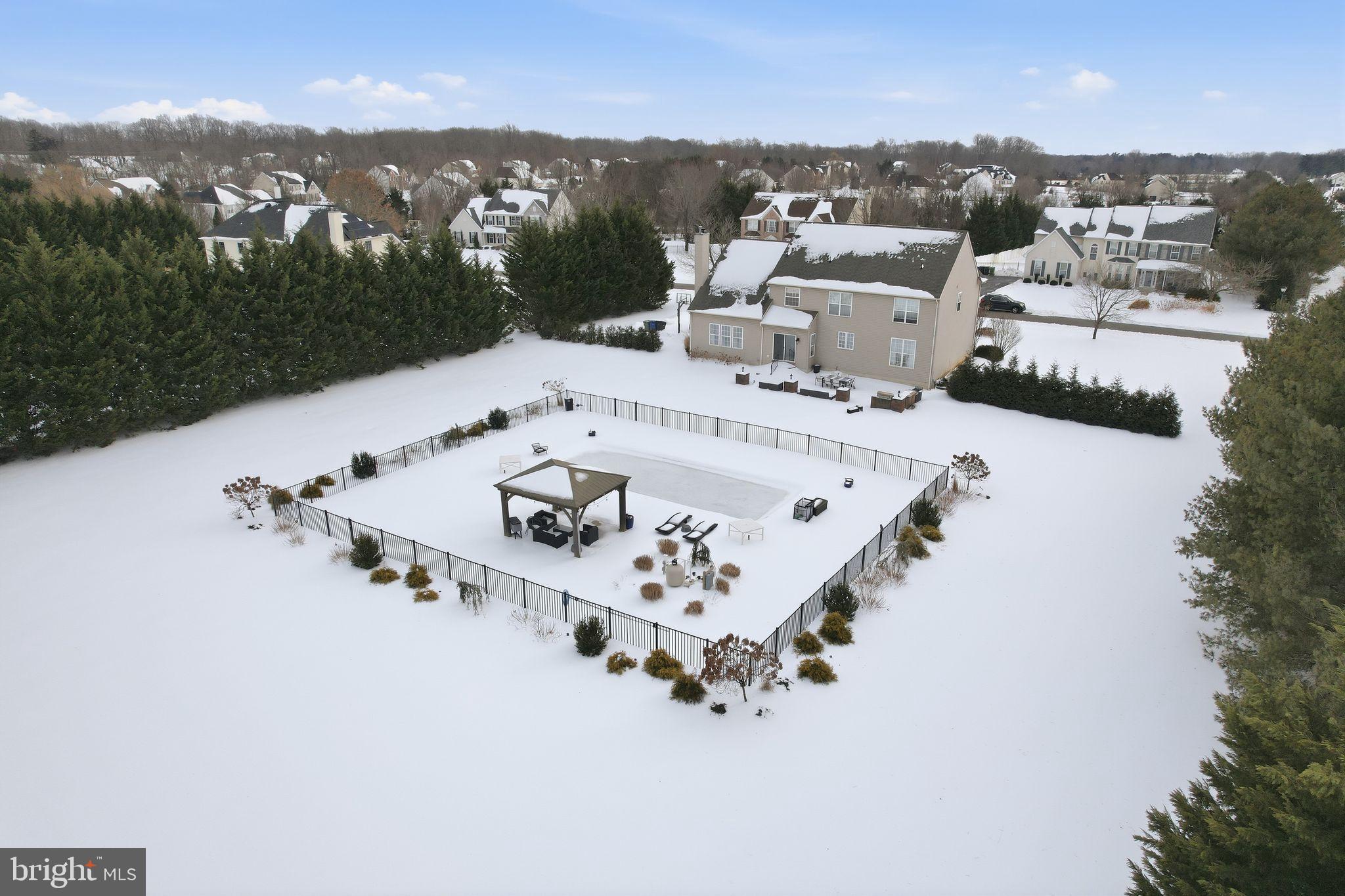 106 Coventry Lane Swedesboro, NJ 08085 - Photo 7 of 38 an aerial view of a house with yard swimming pool and mountain view