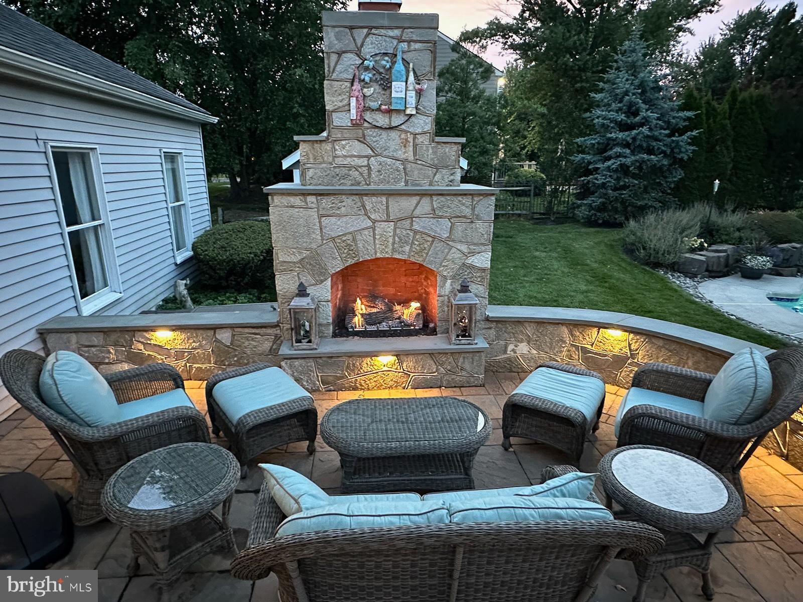728 Signal Hill Road Dresher, PA 19025 - Photo 66 of 100 Patio w outdoor fireplace