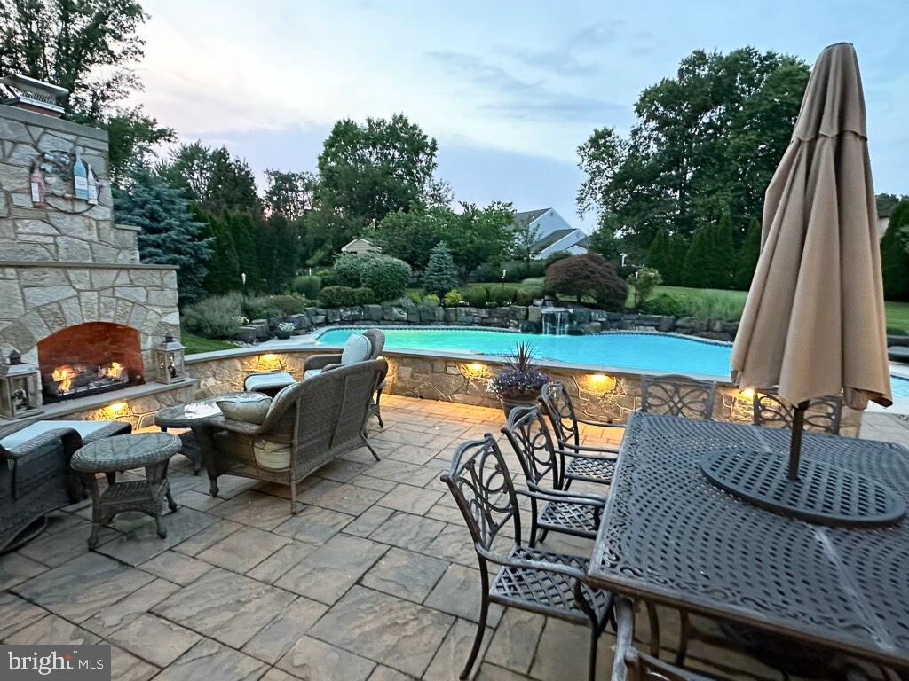728 Signal Hill Road Dresher, PA 19025 - Photo 67 of 100 Patio w outdoor fireplace