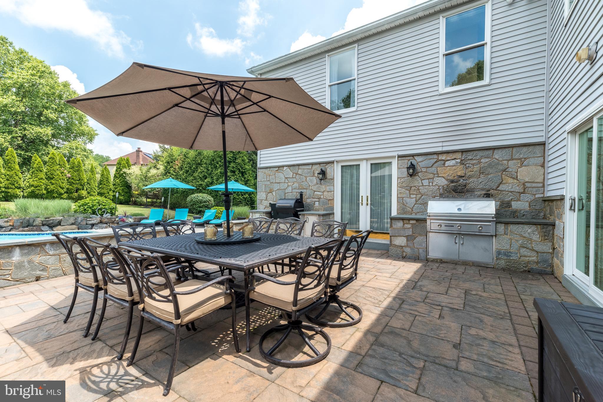 728 Signal Hill Road Dresher, PA 19025 - Photo 68 of 100 Patio w outdoor fireplace
