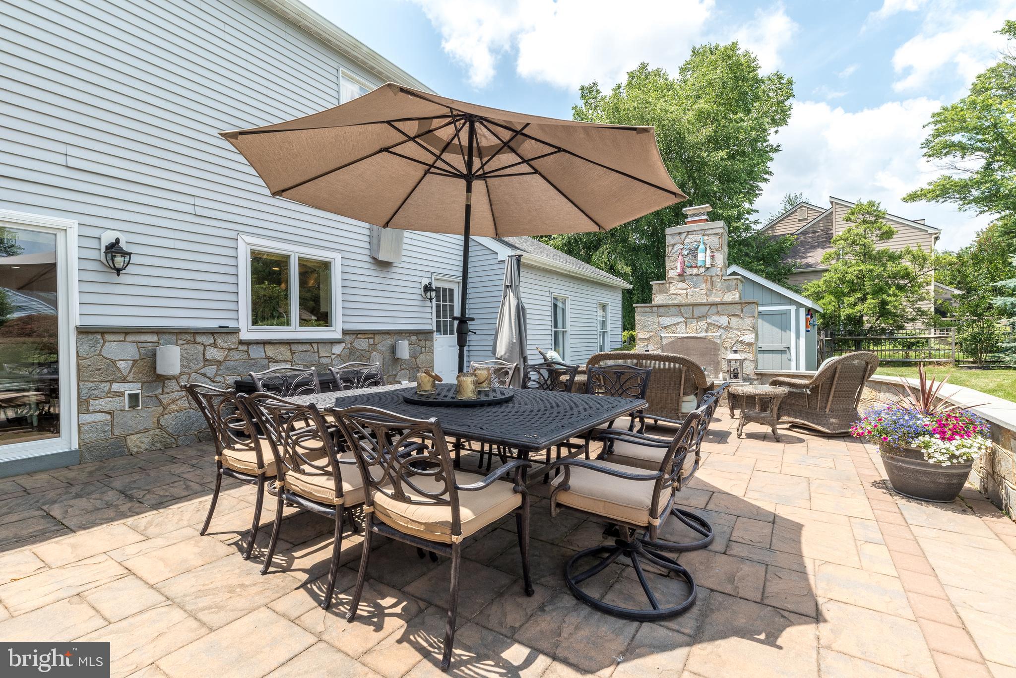 728 Signal Hill Road Dresher, PA 19025 - Photo 70 of 100 Patio w outdoor fireplace