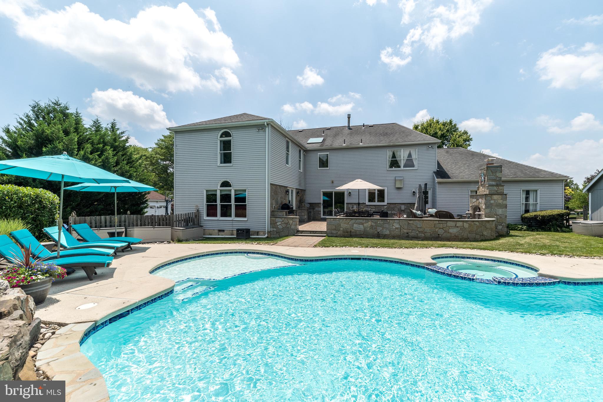 728 Signal Hill Road Dresher, PA 19025 - Photo 72 of 100 In-ground pool with waterfall