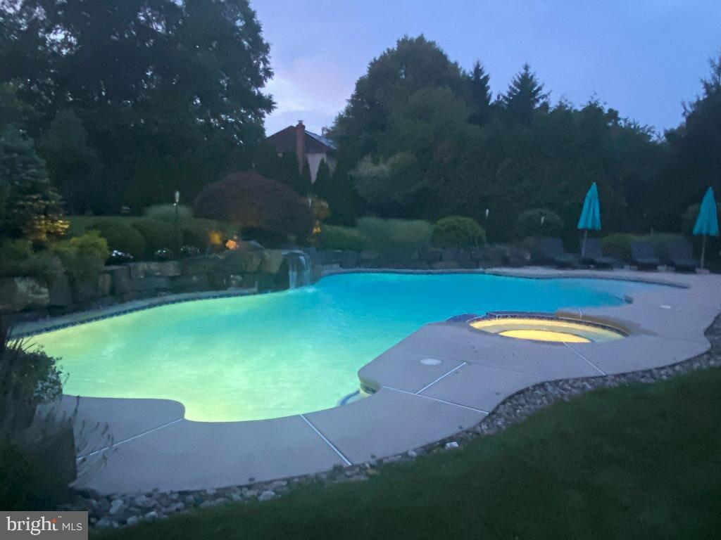 728 Signal Hill Road Dresher, PA 19025 - Photo 80 of 100 Pool at twilight