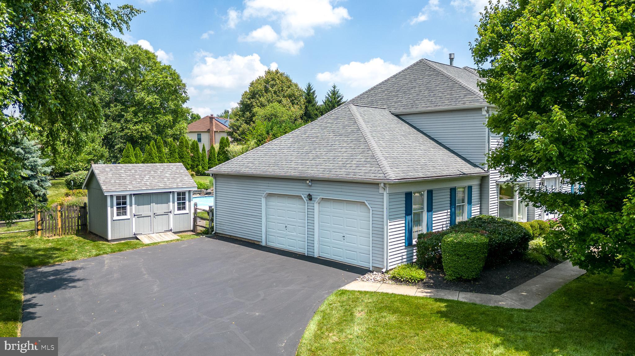 728 Signal Hill Road Dresher, PA 19025 - Photo 89 of 100 Side of home with driveway and 2 car garage