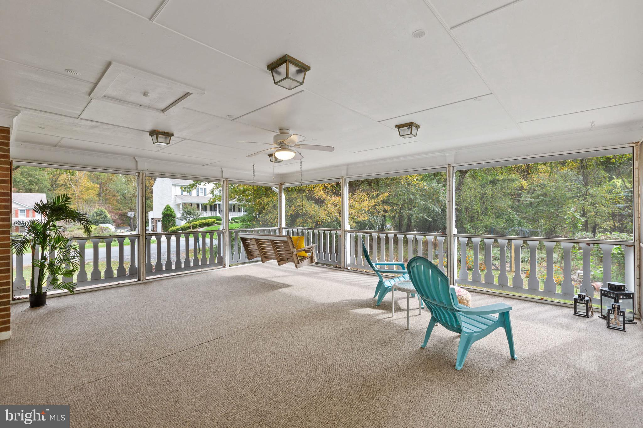 2824 Rifle Ridge Road Oakton, VA 22124 - Photo 9 of 50 Huge screened in porch with AMAZING views