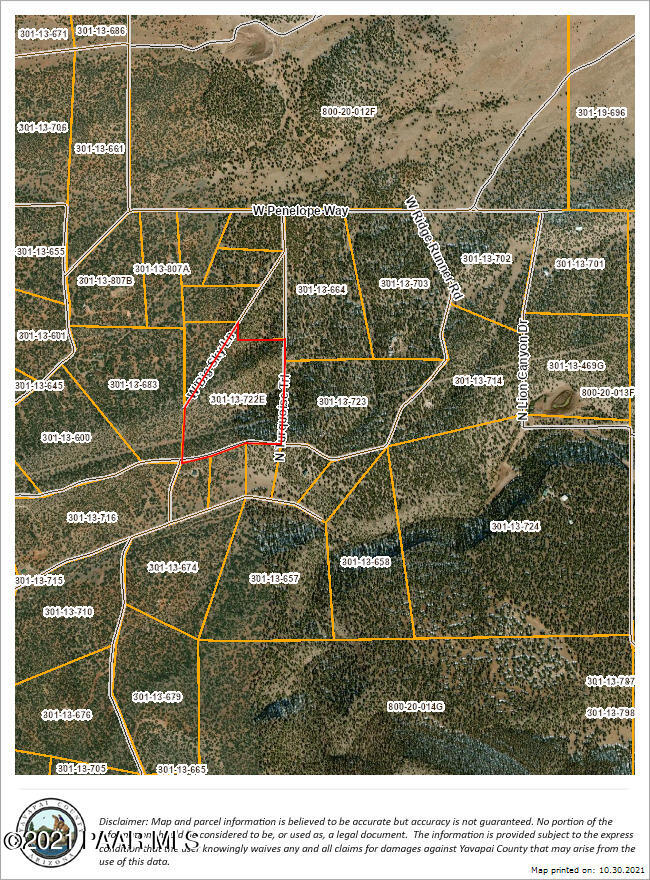 Lot 688 Off Ridge Seligman, AZ 86337 - Photo 9 of 9 Clairs parcel map