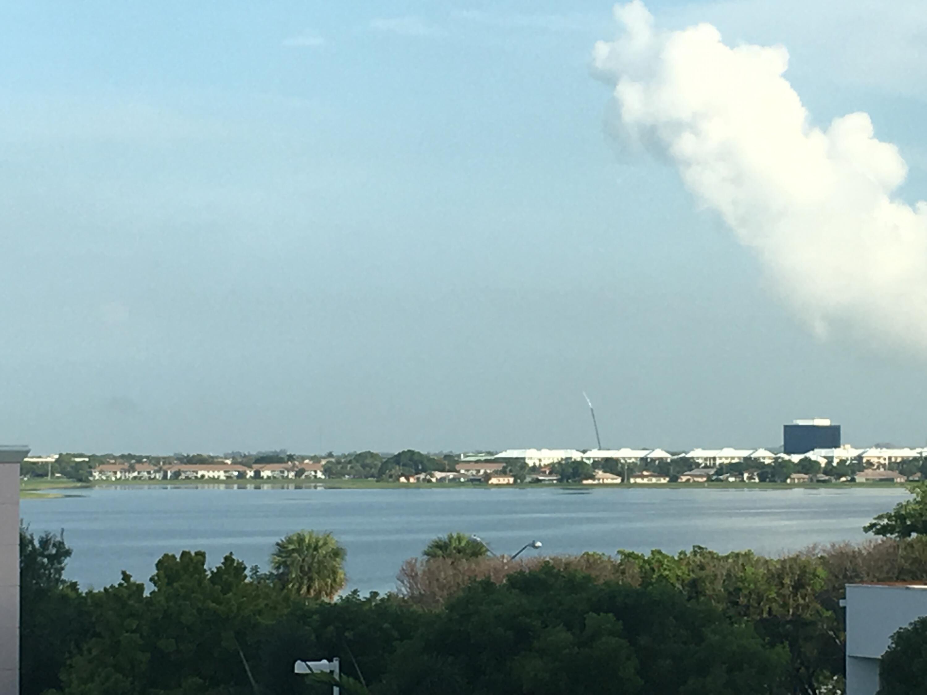 a view of lake and city