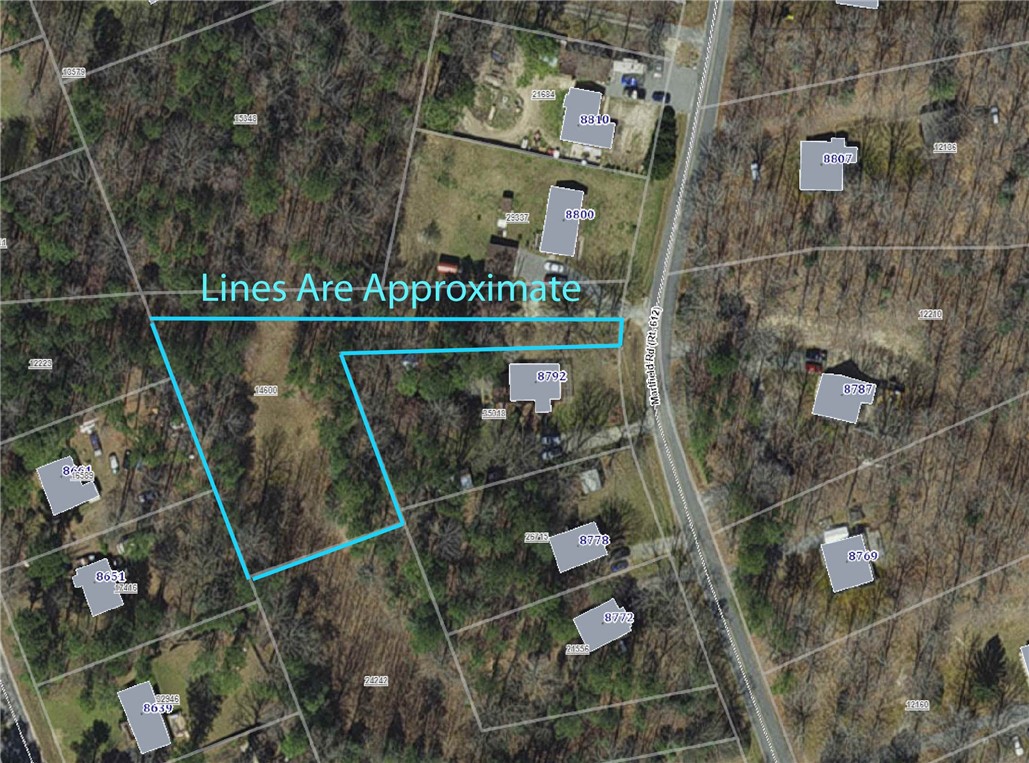 Lot 11 Marlfield Road Gloucester, VA 23061 - Photo 1 of 1 Aerial overview of property's location with property parcel outlined