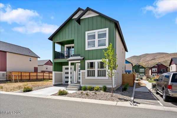 a front view of a house with a porch