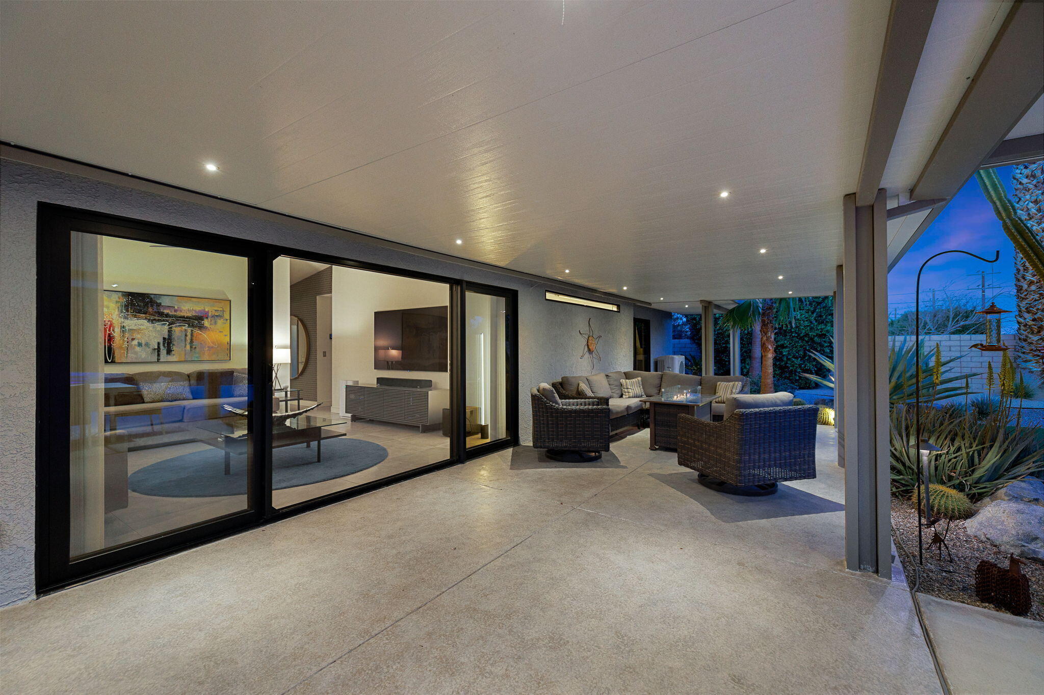 2777 East San Juan Road Palm Springs, CA 92262 - Photo 24 of 31 a living room with furniture and a large window