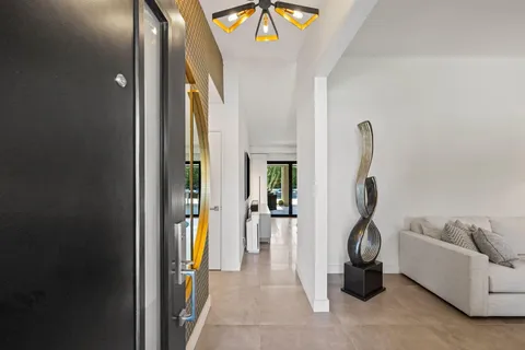 a view of living room and bathroom