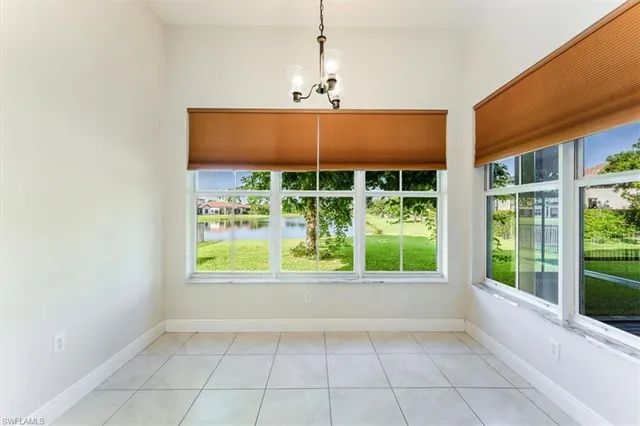 a view of a room that has a window