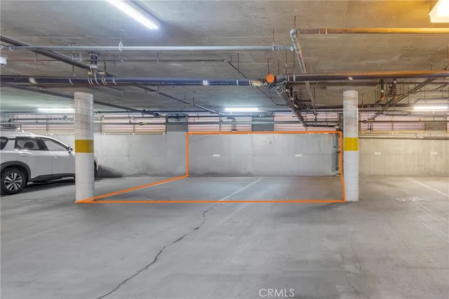 a view of parking garage