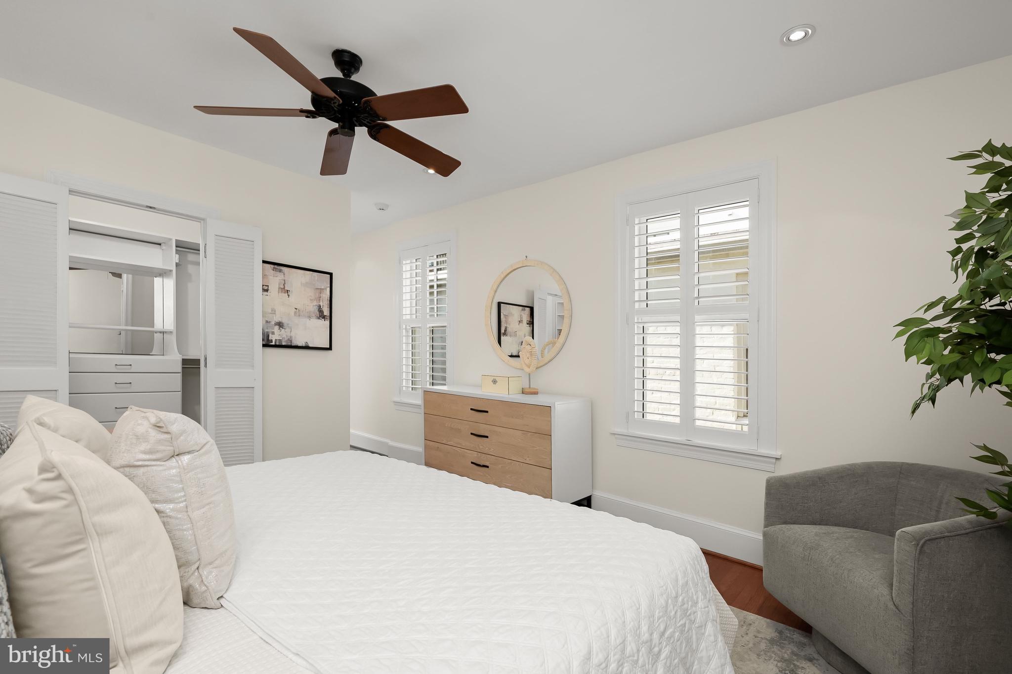 1745 S Street Northwest Washington, DC 20009 - Photo 12 of 19 a bedroom with a bed furniture and a window