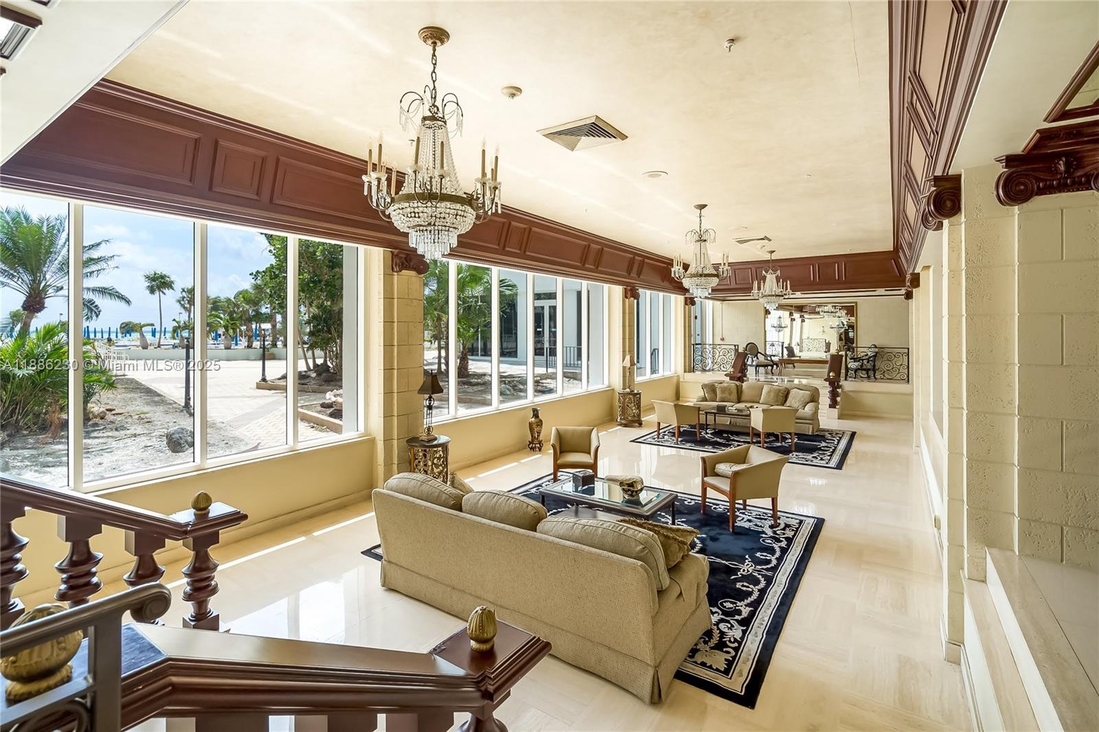 2030 South Ocean Drive, Unit 1118 Hallandale Beach, FL 33009 - Photo 44 of 58 a living room with patio bathtub and dining table