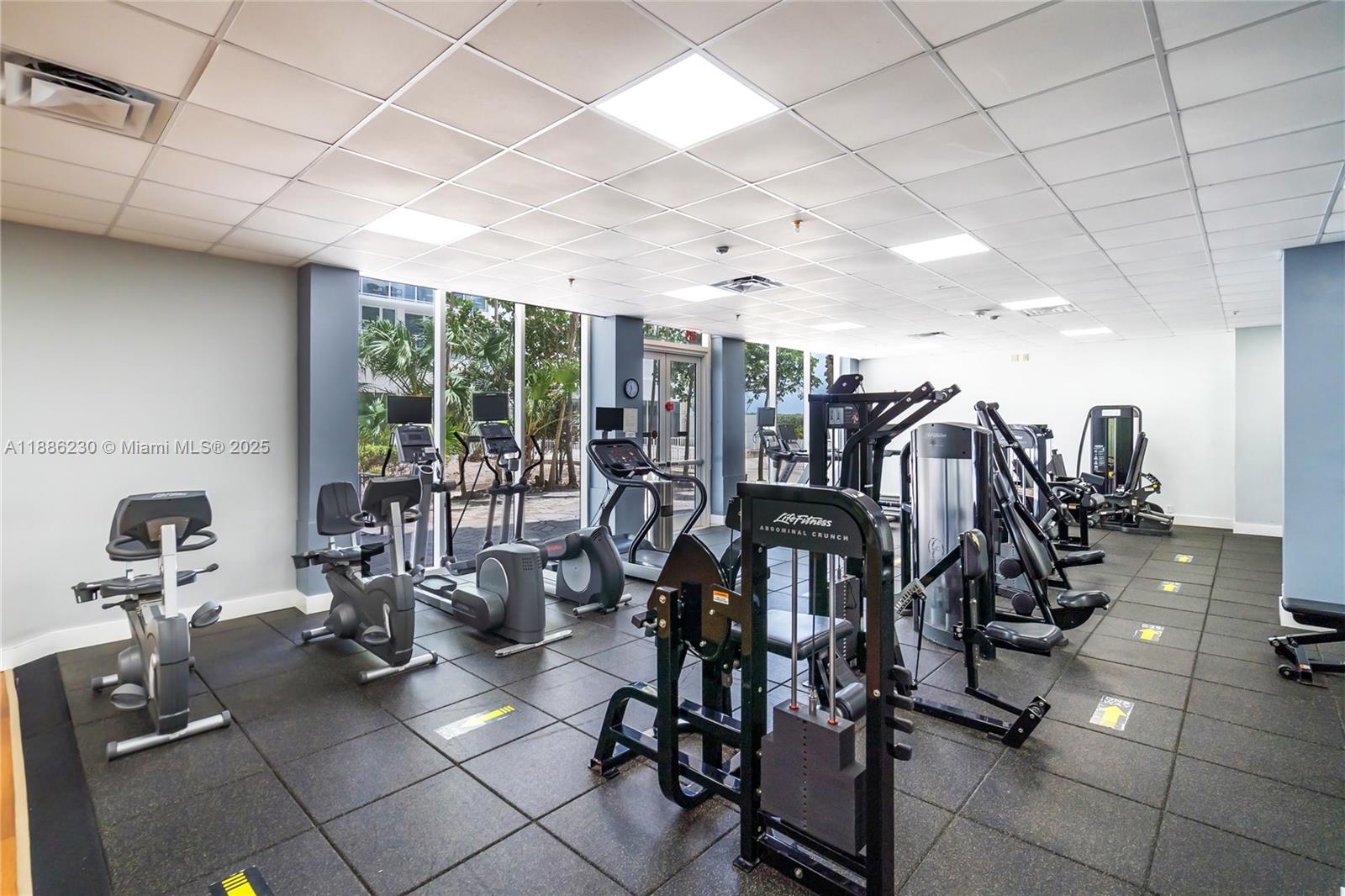 2030 South Ocean Drive, Unit 1118 Hallandale Beach, FL 33009 - Photo 49 of 58 a view of a room with gym equipment