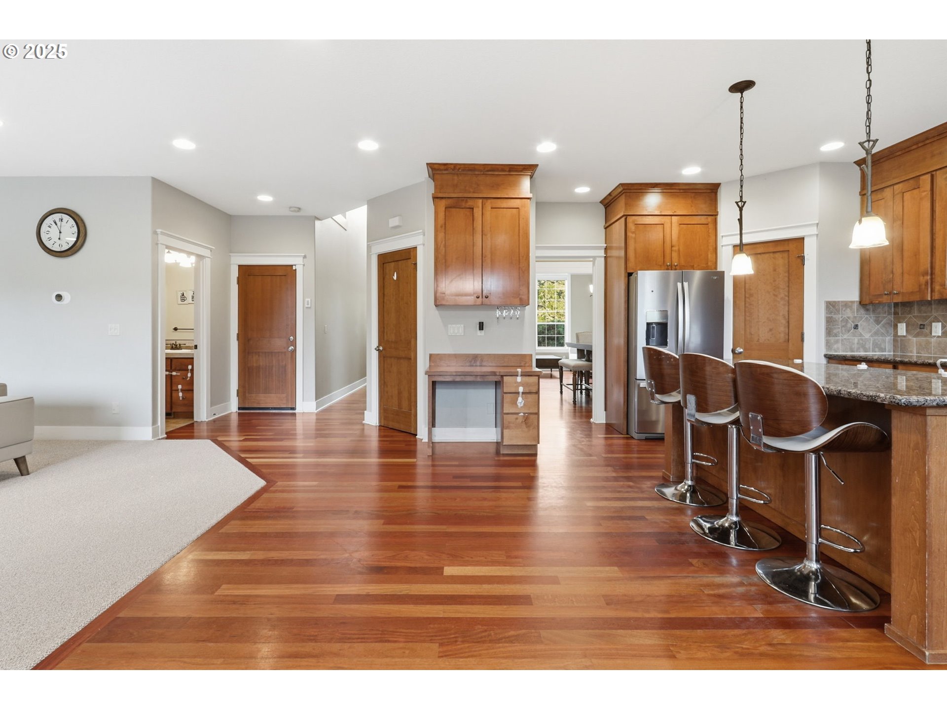 937 Southwest Florence Court Gresham, OR 97080 - Photo 8 of 47 a living room with furniture wooden floor and a large window