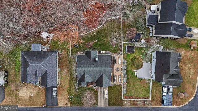 aerial view of a house