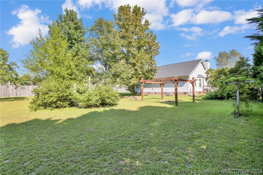 304 Kernstown Road Raeford, NC 28376 - Photo 30 of 33 a view of a garden with a house