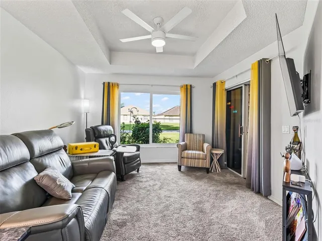 a house view with a sitting space and garden view