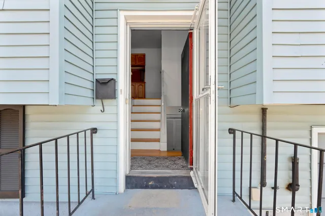 a view of a entryway door of the house