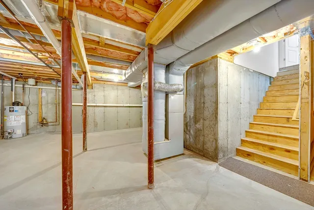 a view of balcony with wooden floor
