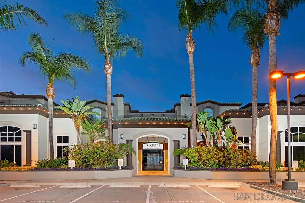 9237 Regents Road, Unit K401 La Jolla, CA 92037 - Photo 5 of 25 front view of a house with potted plants
