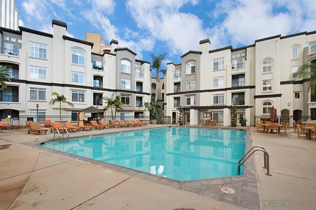 9237 Regents Road, Unit K401 La Jolla, CA 92037 - Photo 8 of 25 a view of building exterior with outdoor seating
