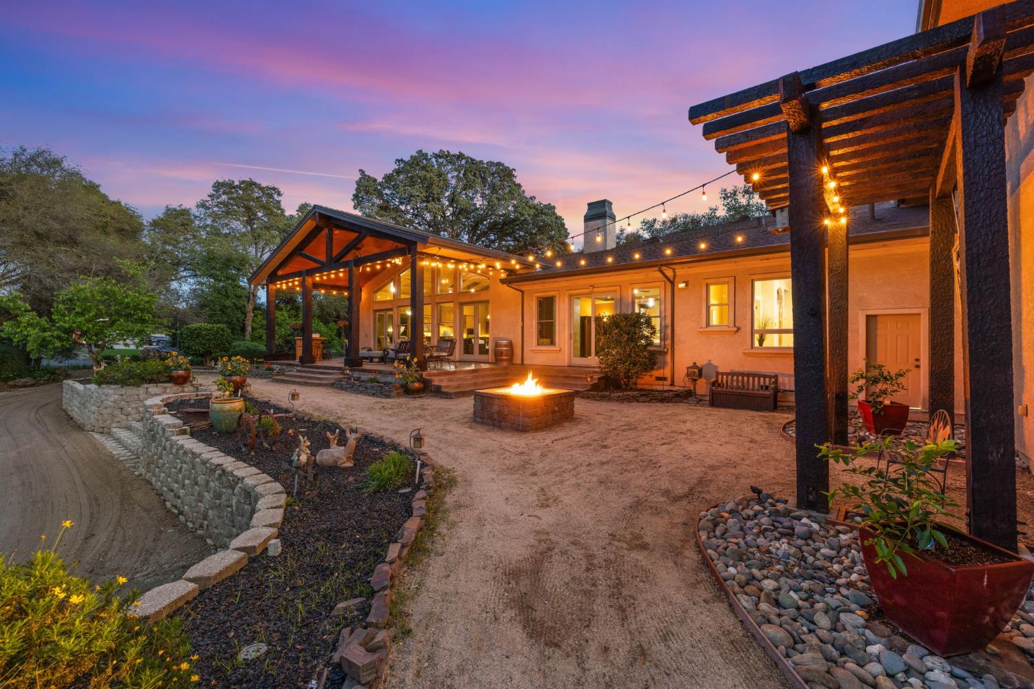 7021 Horseshoe Bar Road Loomis, CA 95650 - Photo 65 of 77 From extraordinary garage/shop to evenings by the fire- just steps away.