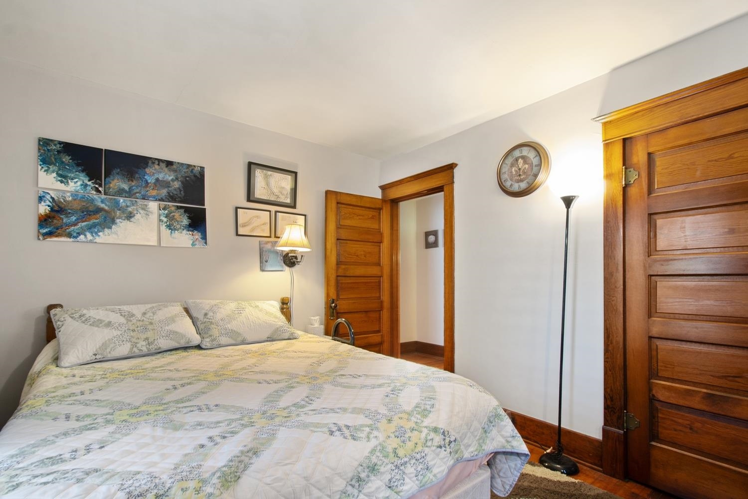 804 Locust Street Sterling, IL 61081 - Photo 19 of 25 a bedroom with a bed and a closet