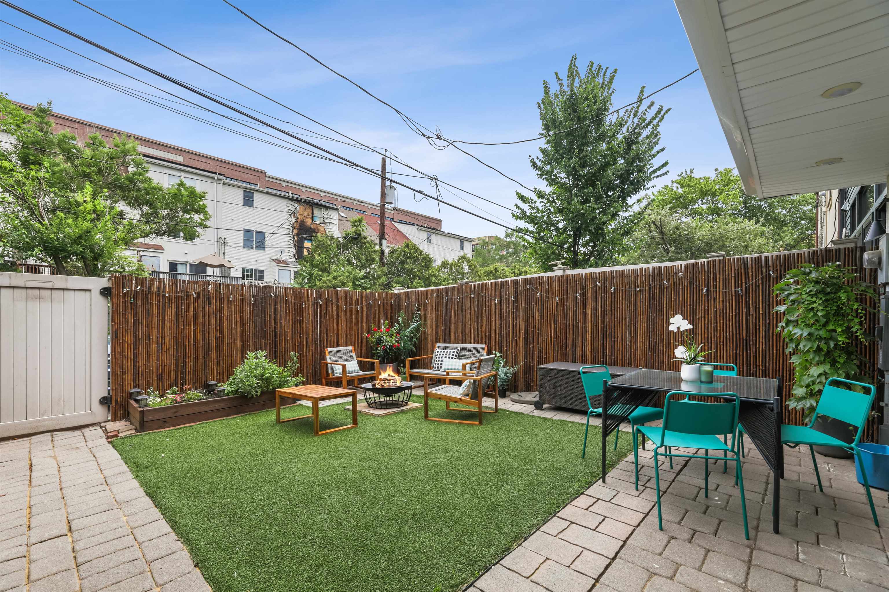310 9th Street Jersey City, NJ 07302 - Photo 13 of 34 a garden view with a seating space