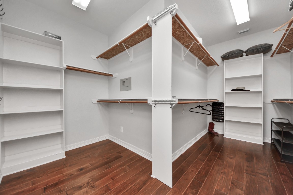 5703 Brennan Ridge Lane Katy, TX 77450 - Photo 29 of 45 a view of a hallway with wooden floor and closet