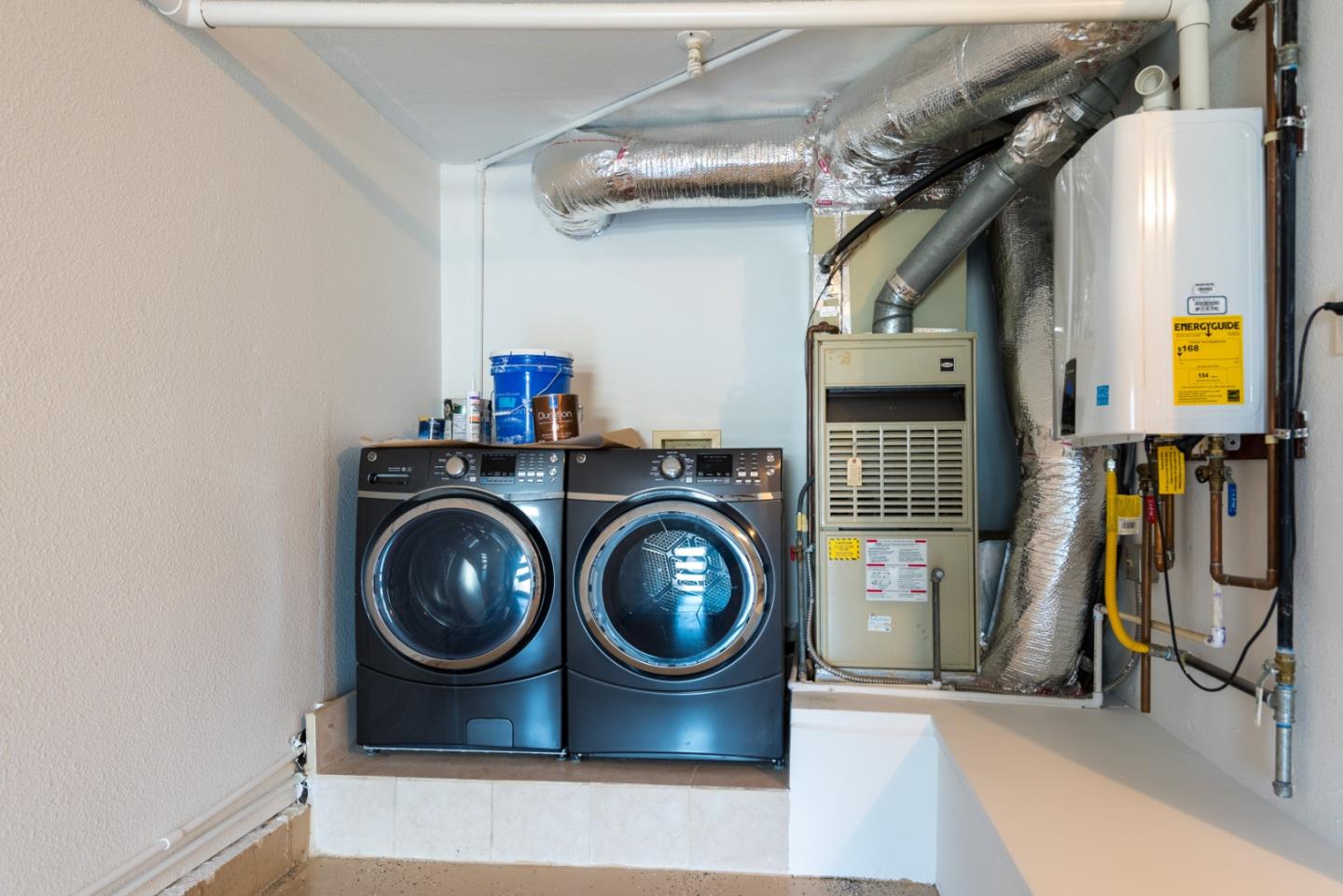 1040 Continentals Way, Unit 12 Belmont, CA 94002 - Photo 30 of 30 a utility room with dryer and washer