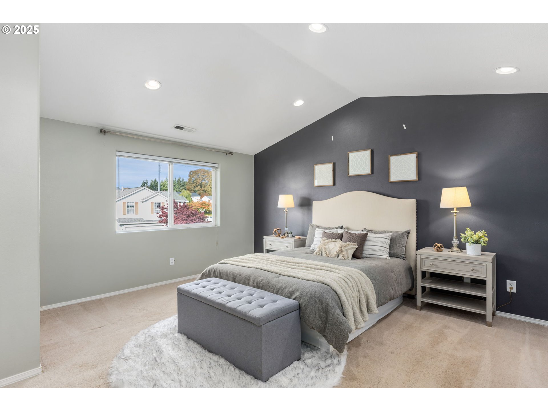 51692 Southeast 3rd Street Scappoose, OR 97056 - Photo 12 of 22 a bedroom with a bed and a painting