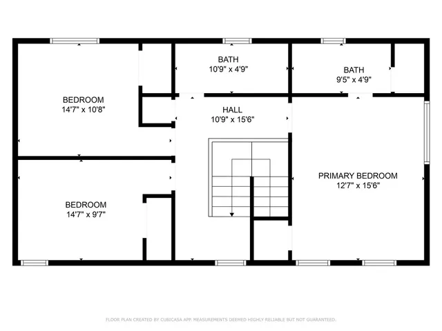 a picture of a bench in front of a door