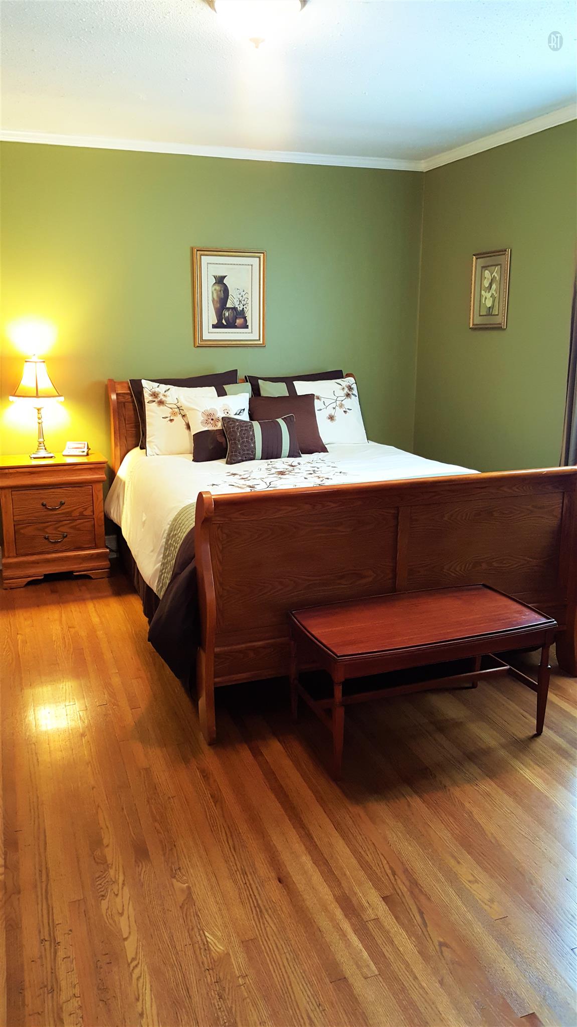 4813 Midland Road Christiana, TN 37037 - Photo 15 of 18 Master bedroom holds the lovely charm of this remodeled 1950's home with orig hardwood and crown molding. Room for an armoire!
