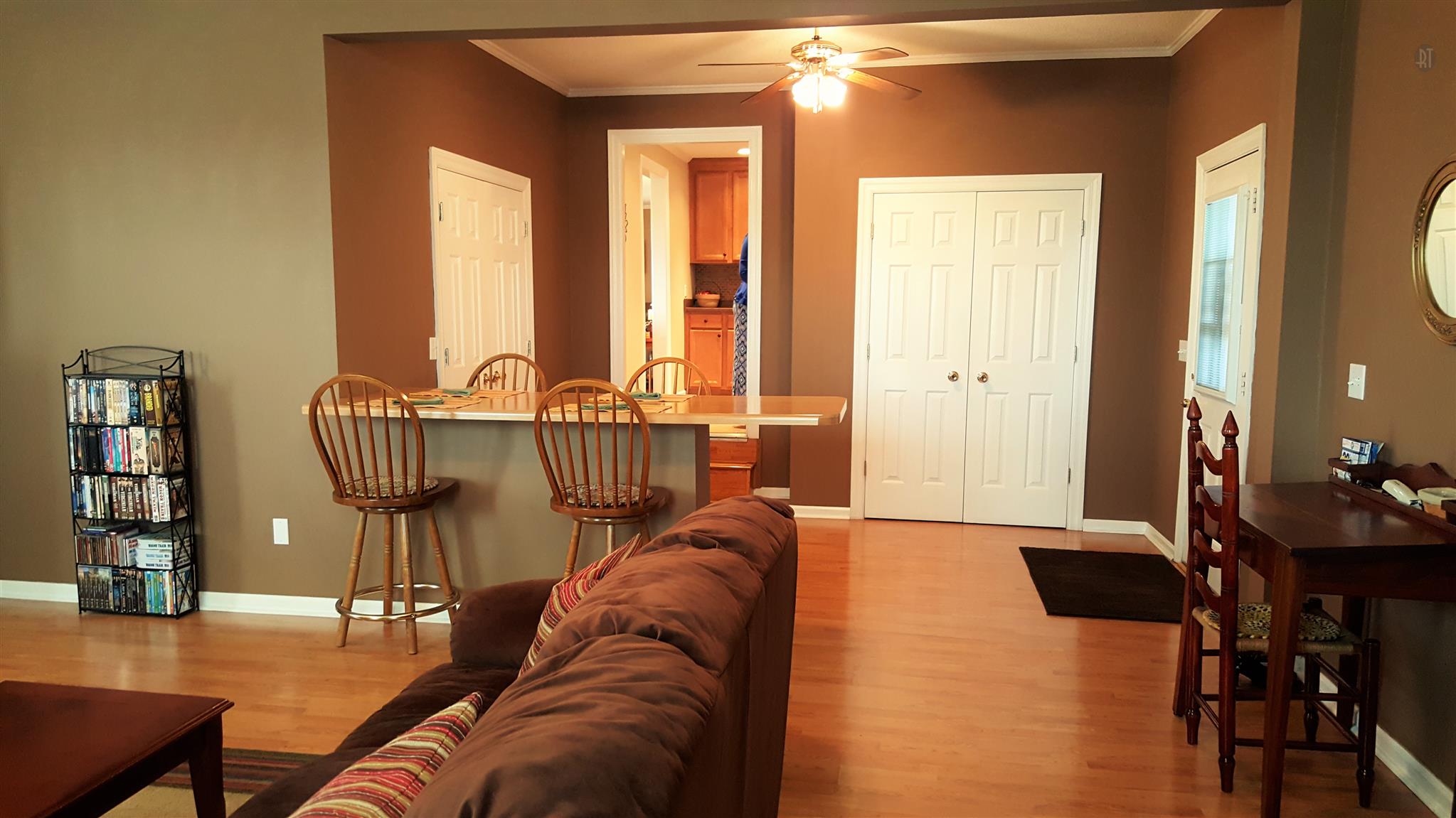 Game/Pub High table right off the kitchen in the Family/Bonus room.