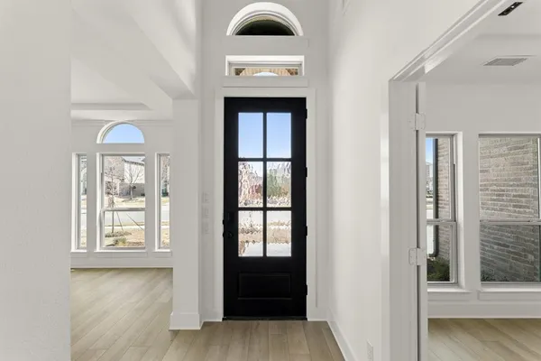 a front view of a house with a window