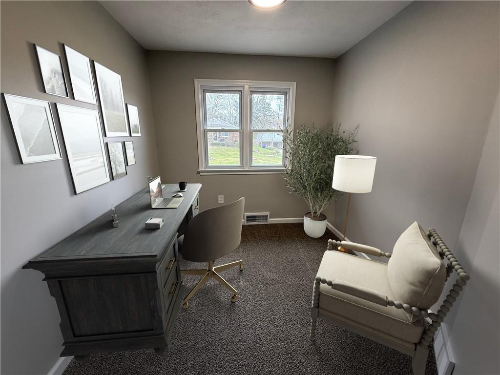 2026 Marshall Road Monaca, PA 15061 - Photo 17 of 30 a view of a workspace with furniture and a window