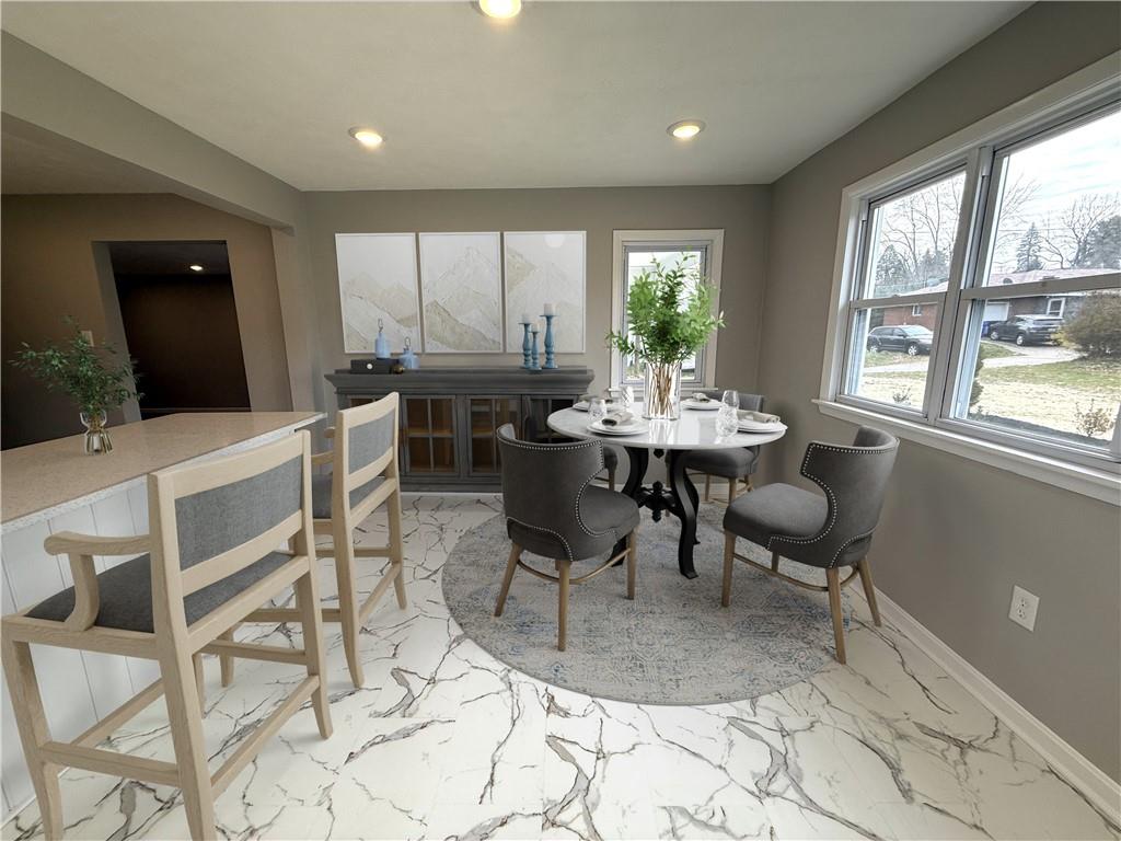 2026 Marshall Road Monaca, PA 15061 - Photo 10 of 30 a view of a dining room with furniture window and outside view