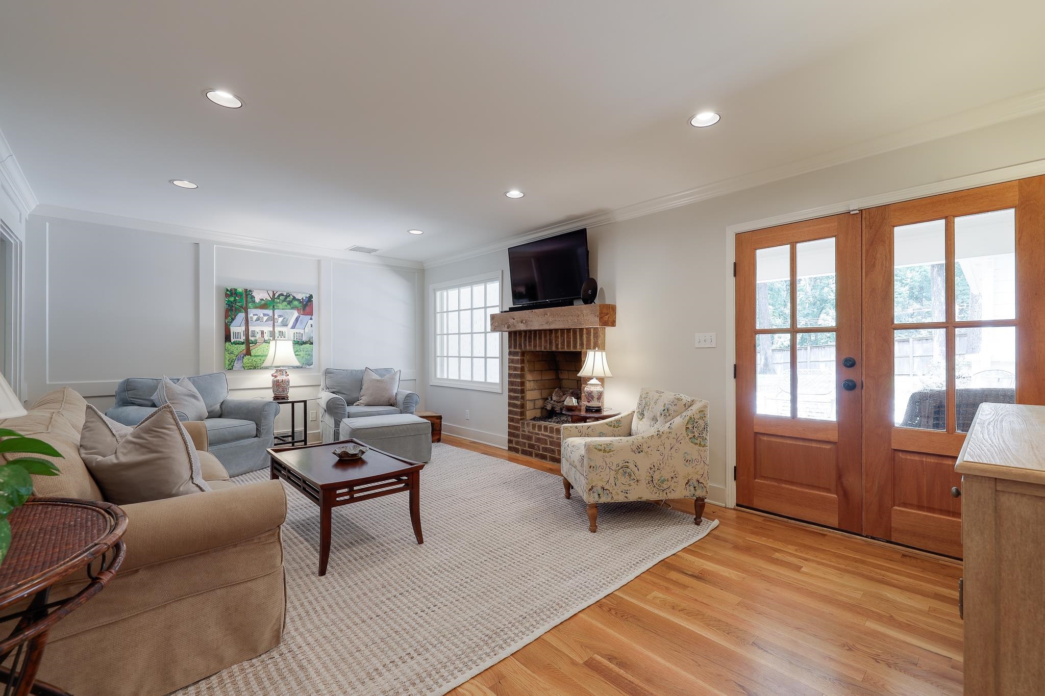 6164 Harwick Drive Memphis, TN 38119 - Photo 11 of 29 a living room with furniture or couch and a fireplace