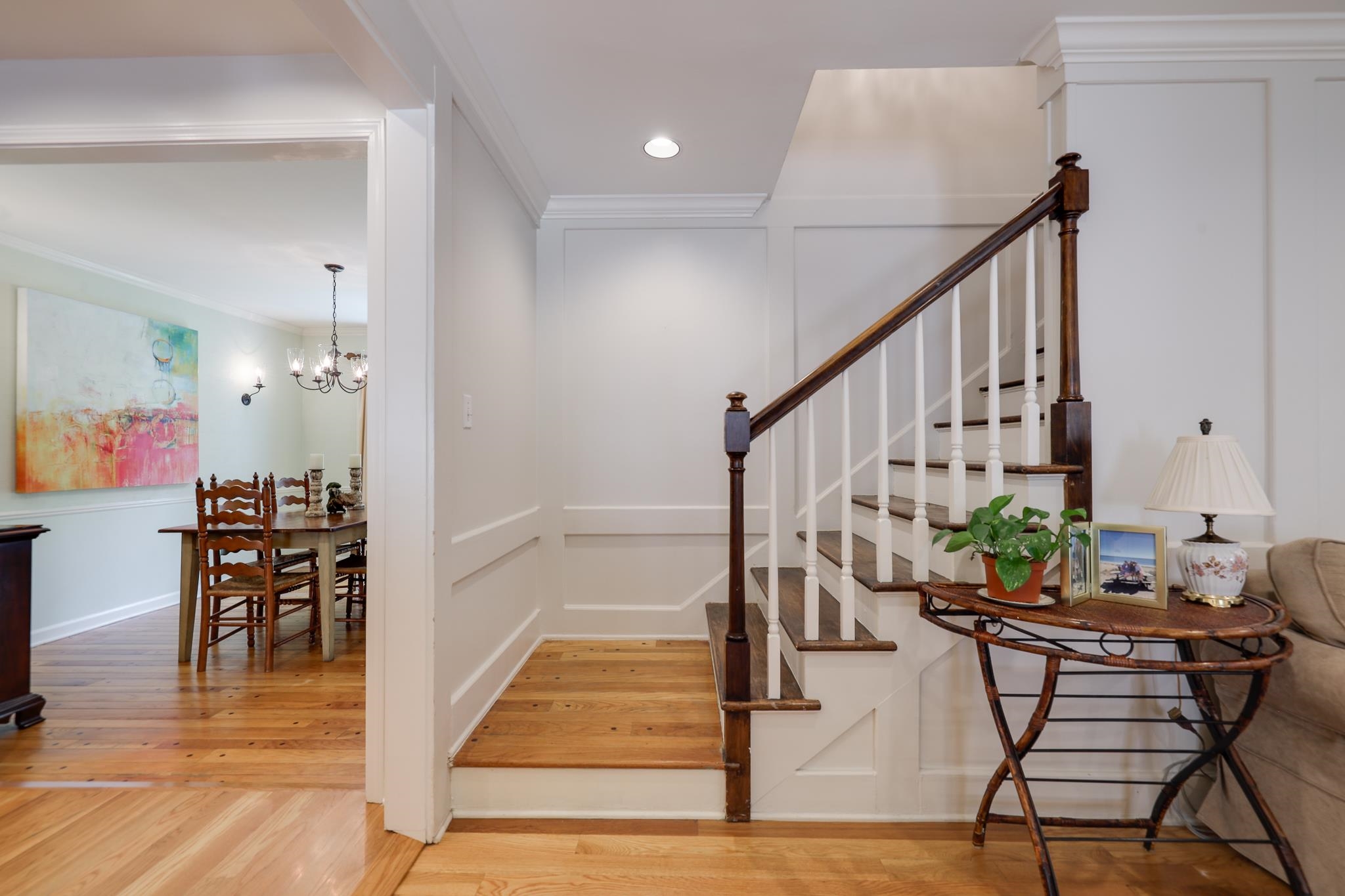 6164 Harwick Drive Memphis, TN 38119 - Photo 8 of 29 a view of entryway dining room and hall with wooden floor