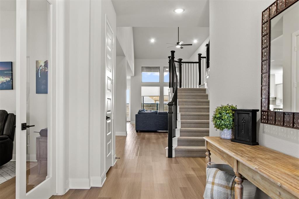 2708 Darlington Road Northlake, TX 76226 - Photo 7 of 40 a view of entryway and hall with wooden floor