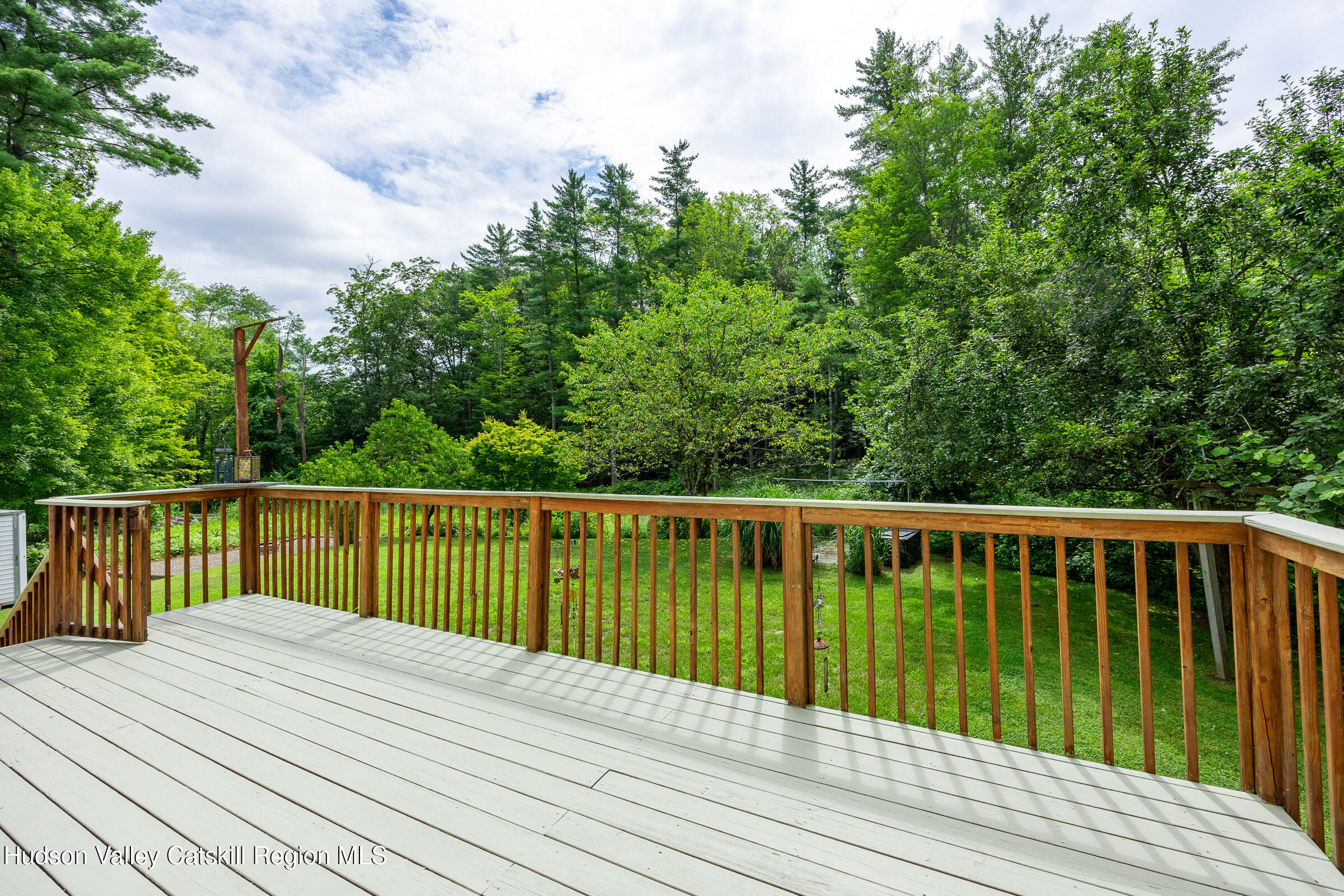 94 Tanglewood Road West Hurley, NY 12491 - Photo 31 of 34 a view of balcony with wooden floor and fence