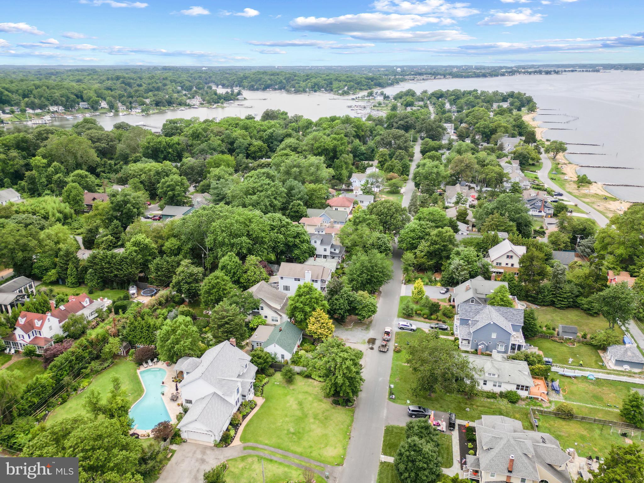 4 Decatur Avenue Annapolis, MD 21403 - Photo 56 of 61 an aerial view of residential houses with outdoor space and trees