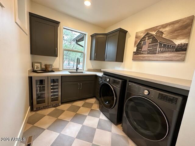4260 West Falling Leaf Road Show Low, AZ 85901 - Photo 23 of 32 a kitchen with a stove sink and cabinets